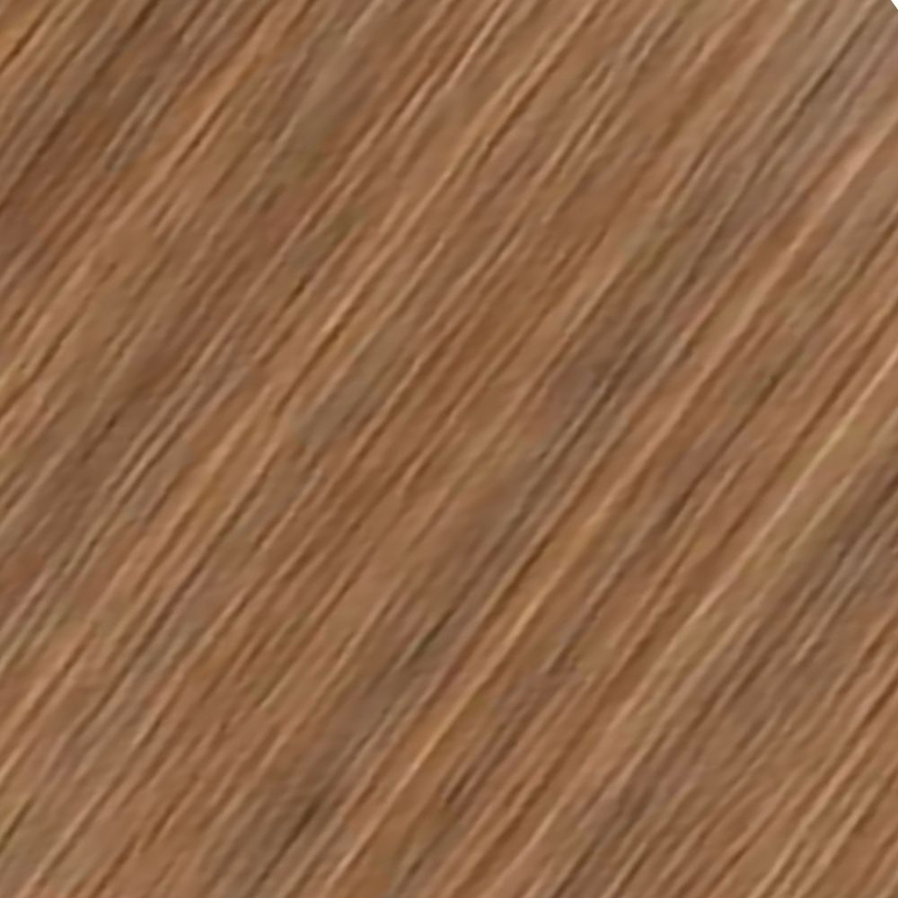 Close-up of the Hazelnut Brown Remy human hair shade with hazelnut reflections